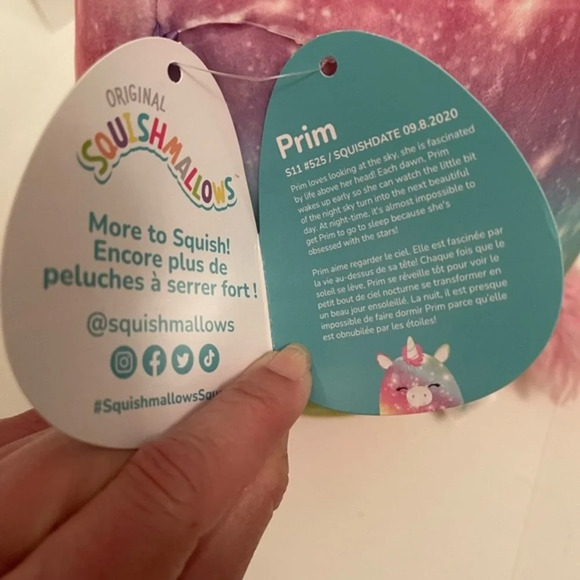 NWT Squishmallows Prim rainbow unicorn rare - Picture 6 of 9